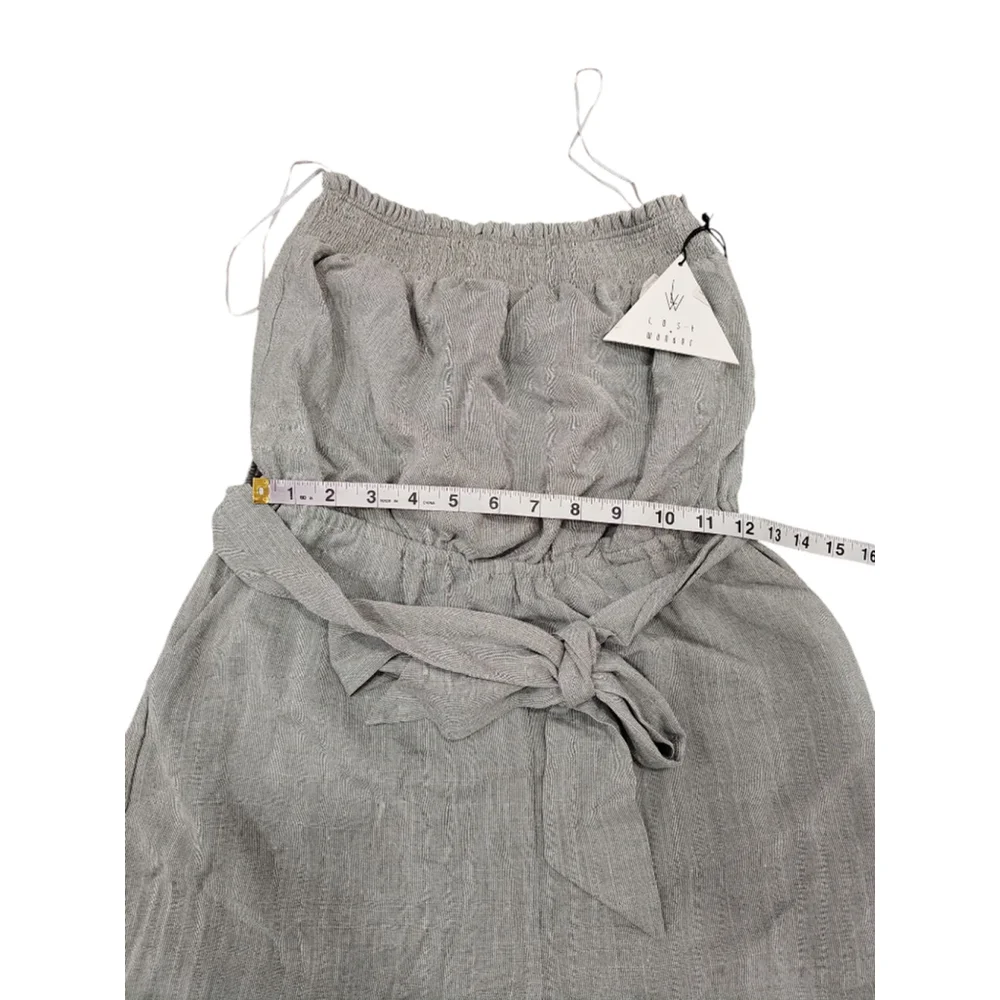 Lost + Wander Rainforest Tube Strapless Romper Size S Green